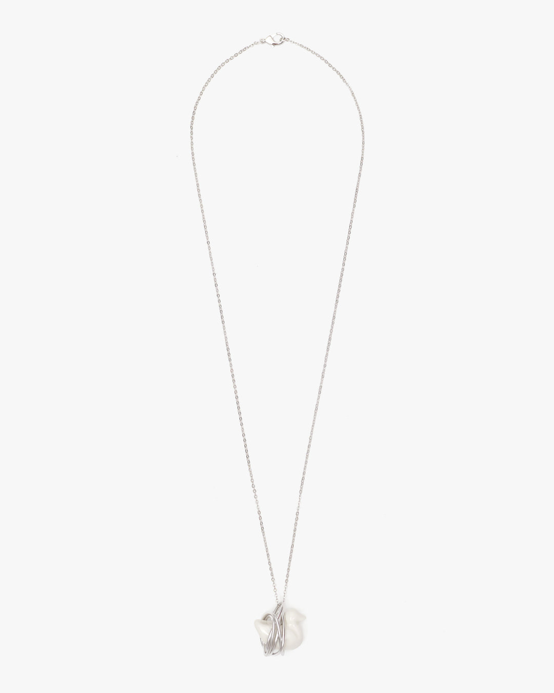 Liuli Duck Pendant with Metal Frame