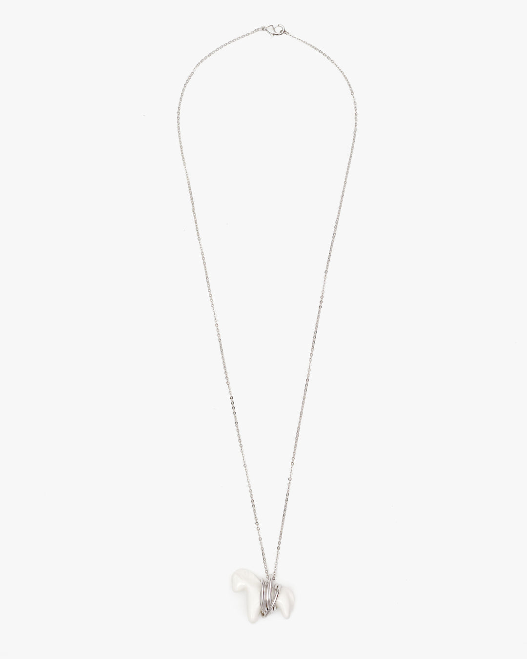 Liuli Horse Pendant with Metal Frame