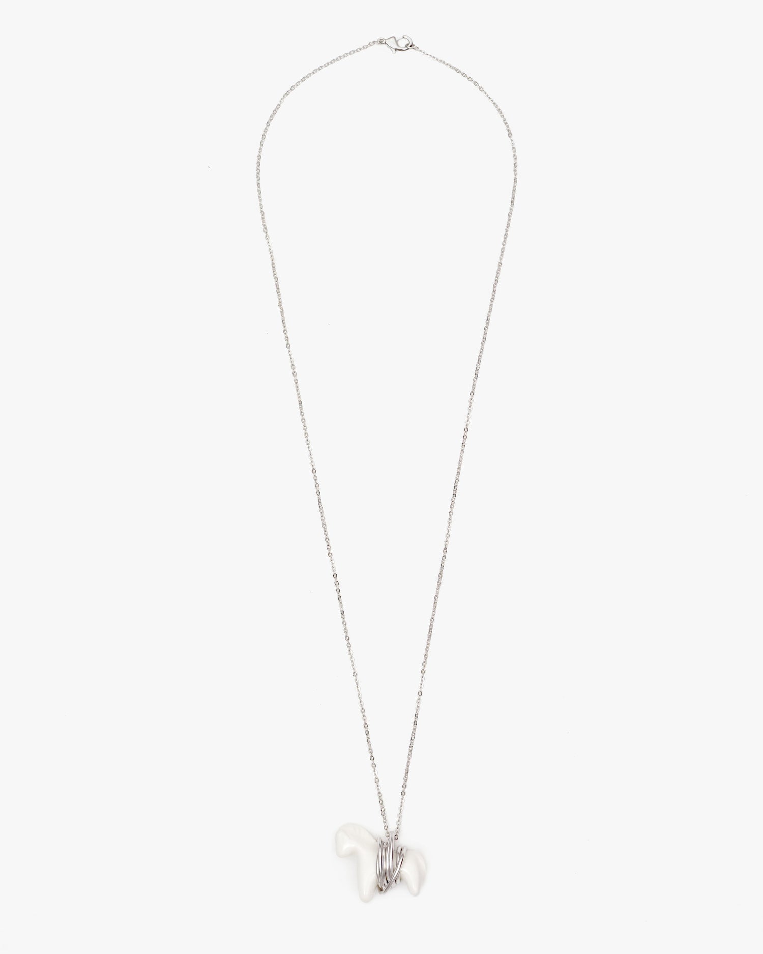 Liuli Horse Pendant with Metal Frame