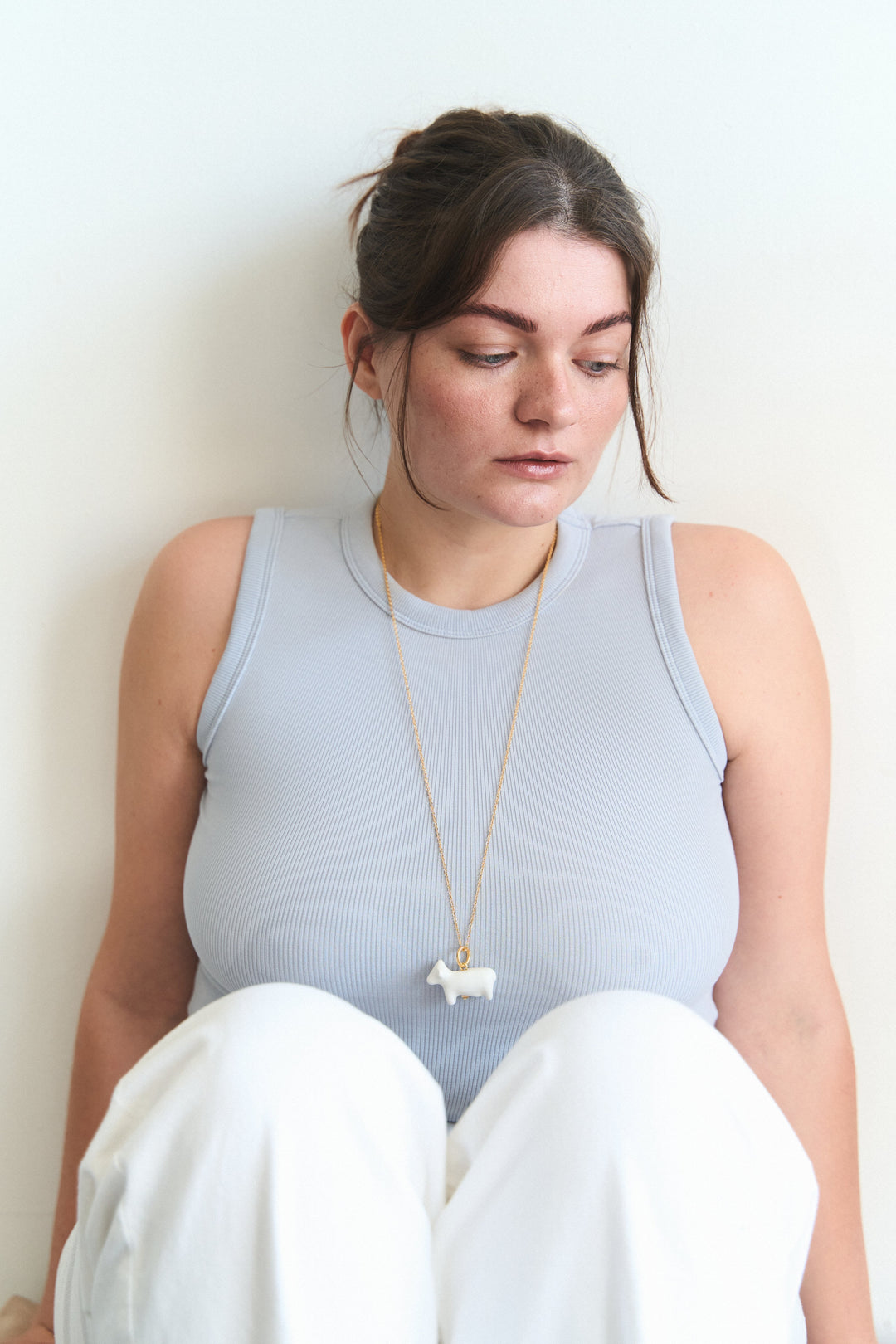 Liuli Cow Pendant