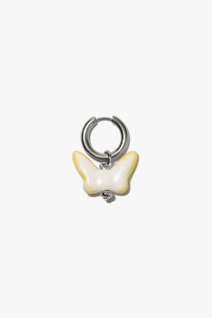 EUPHORIA single earring in yellow color with silver fittings