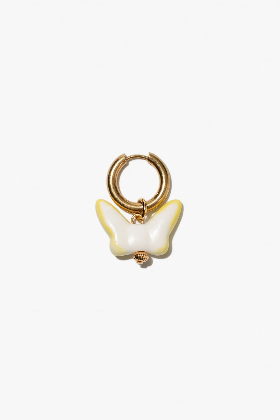 EUPHORIA single earring in yellow color with gold-plated fittings
