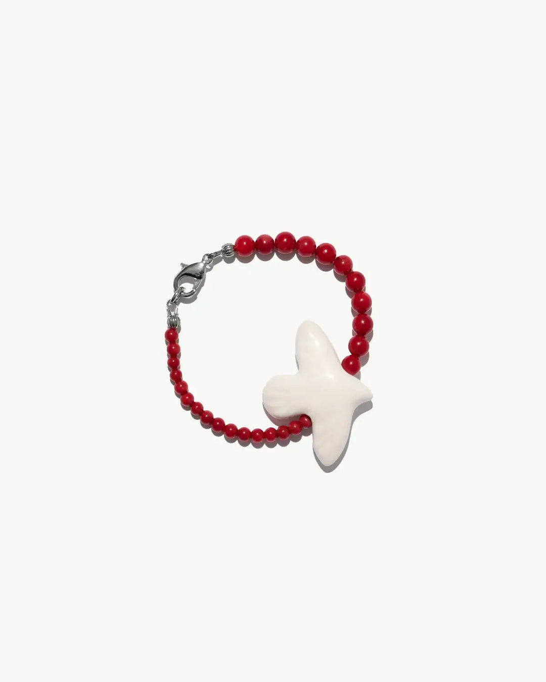 Myrni Bracelet with Two Types of Corals and Bird
