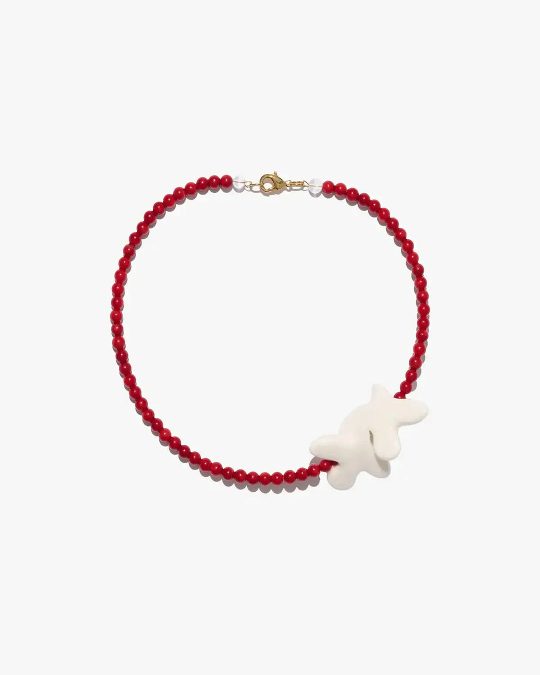 Myrni Necklace with Medium Corals and Birds