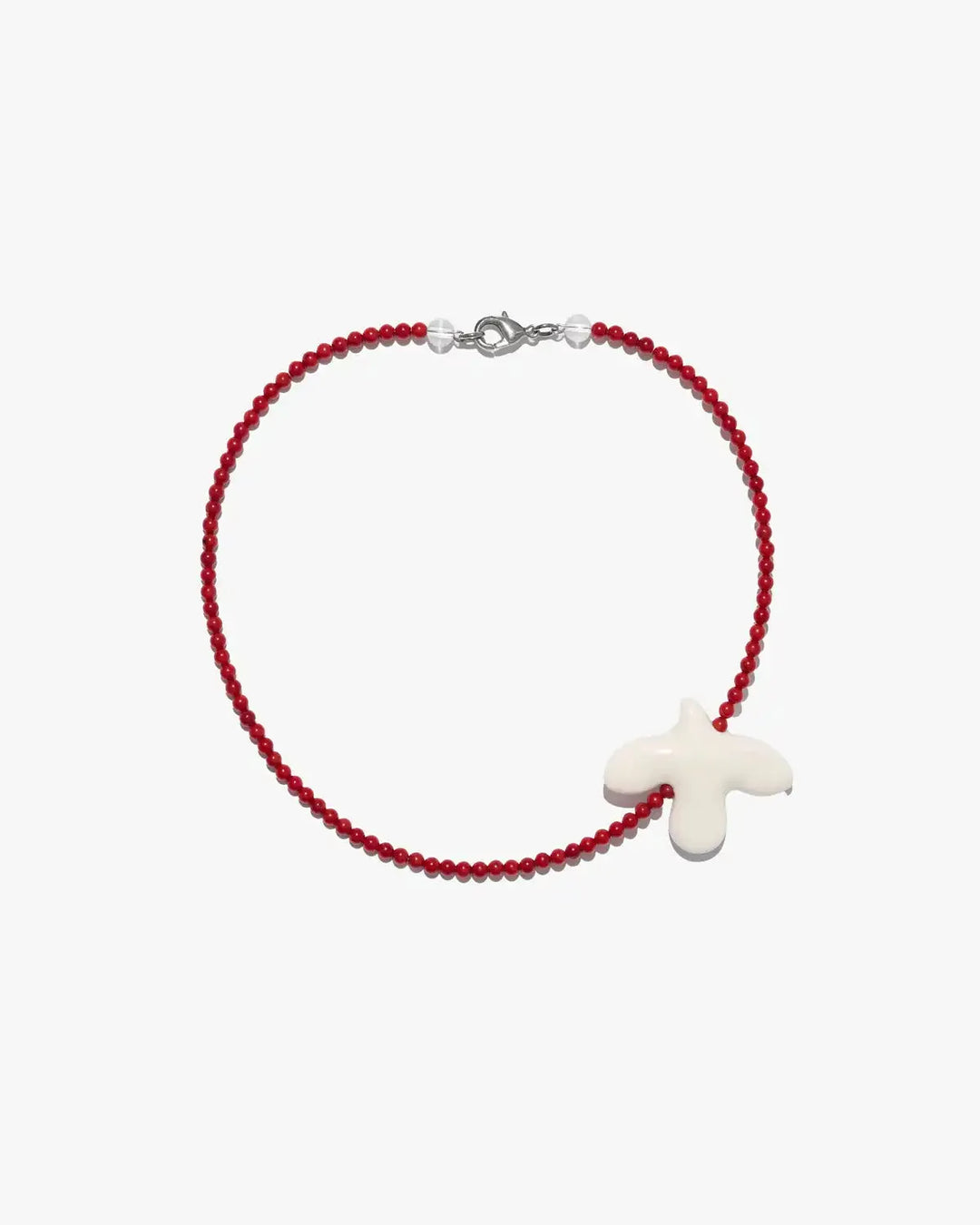 Кольє MYRNI з дрібними коралами та пташкою