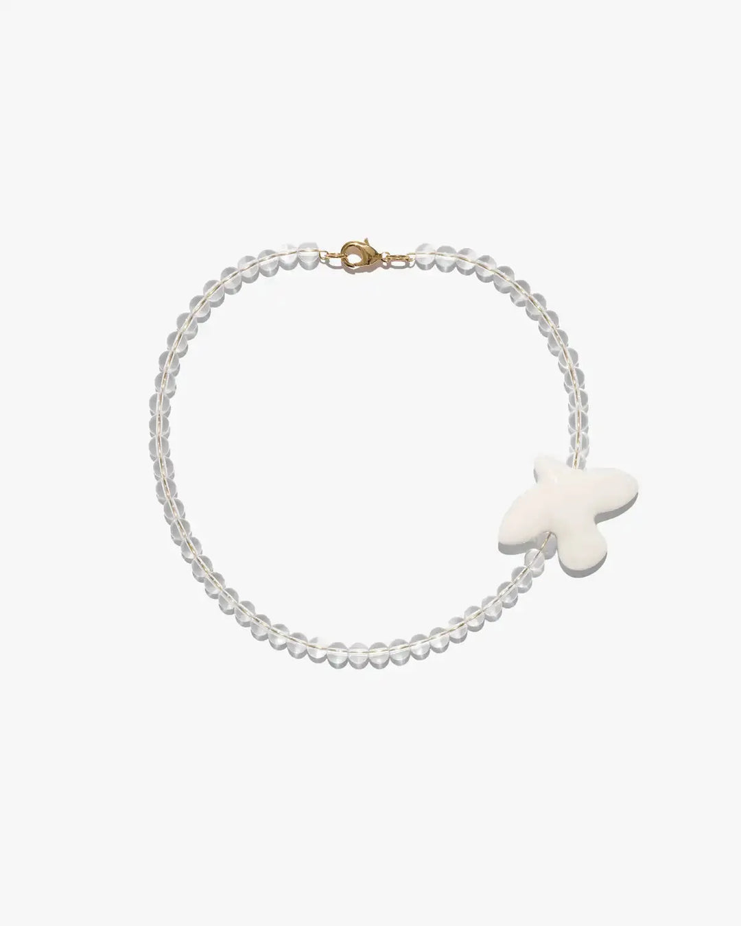 Кольє MYRNI з кришталем та пташкою