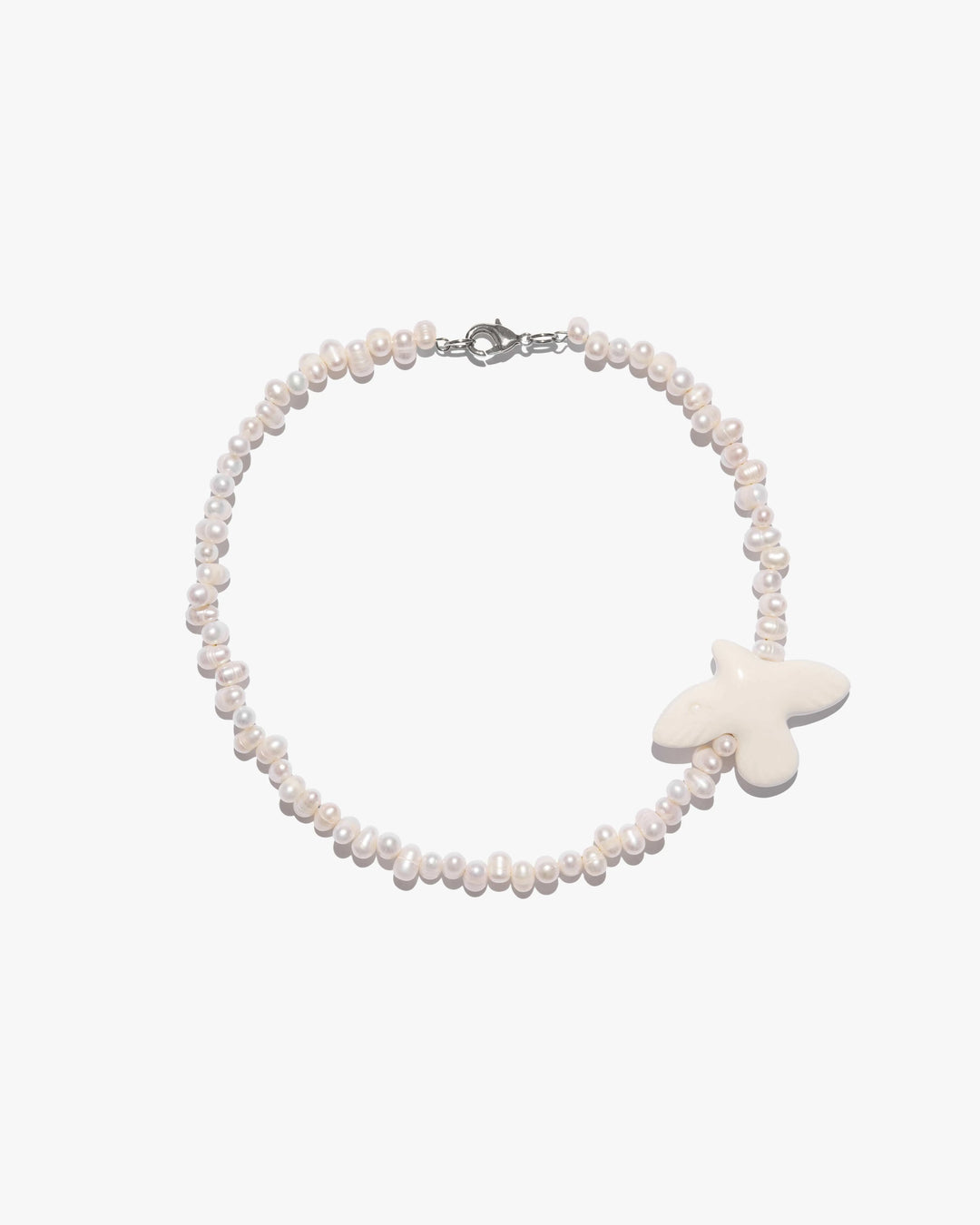 Кольє MYRNI з фігурними перлинами та пташкою