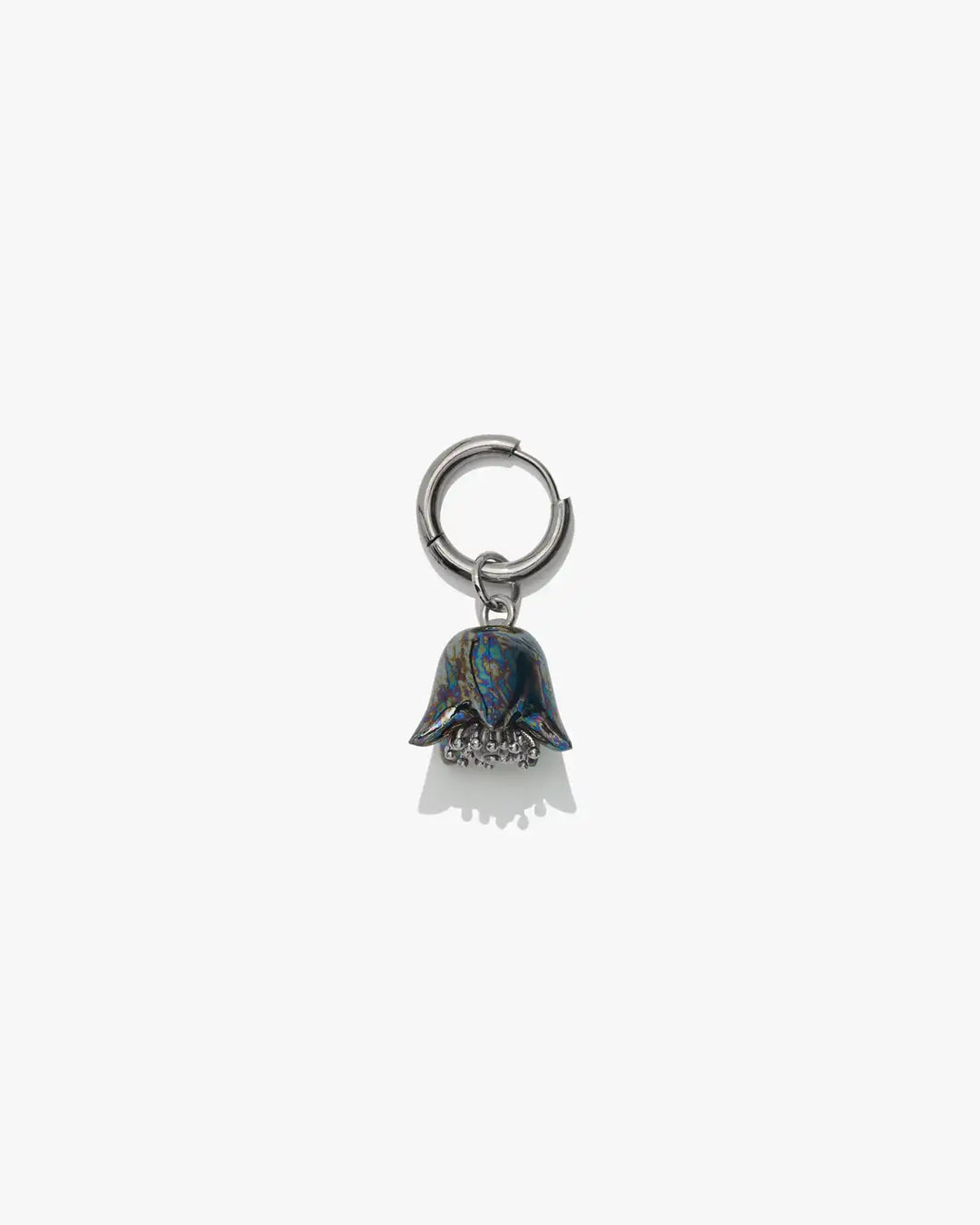 Polysk Small Bellflower Black Single Earring