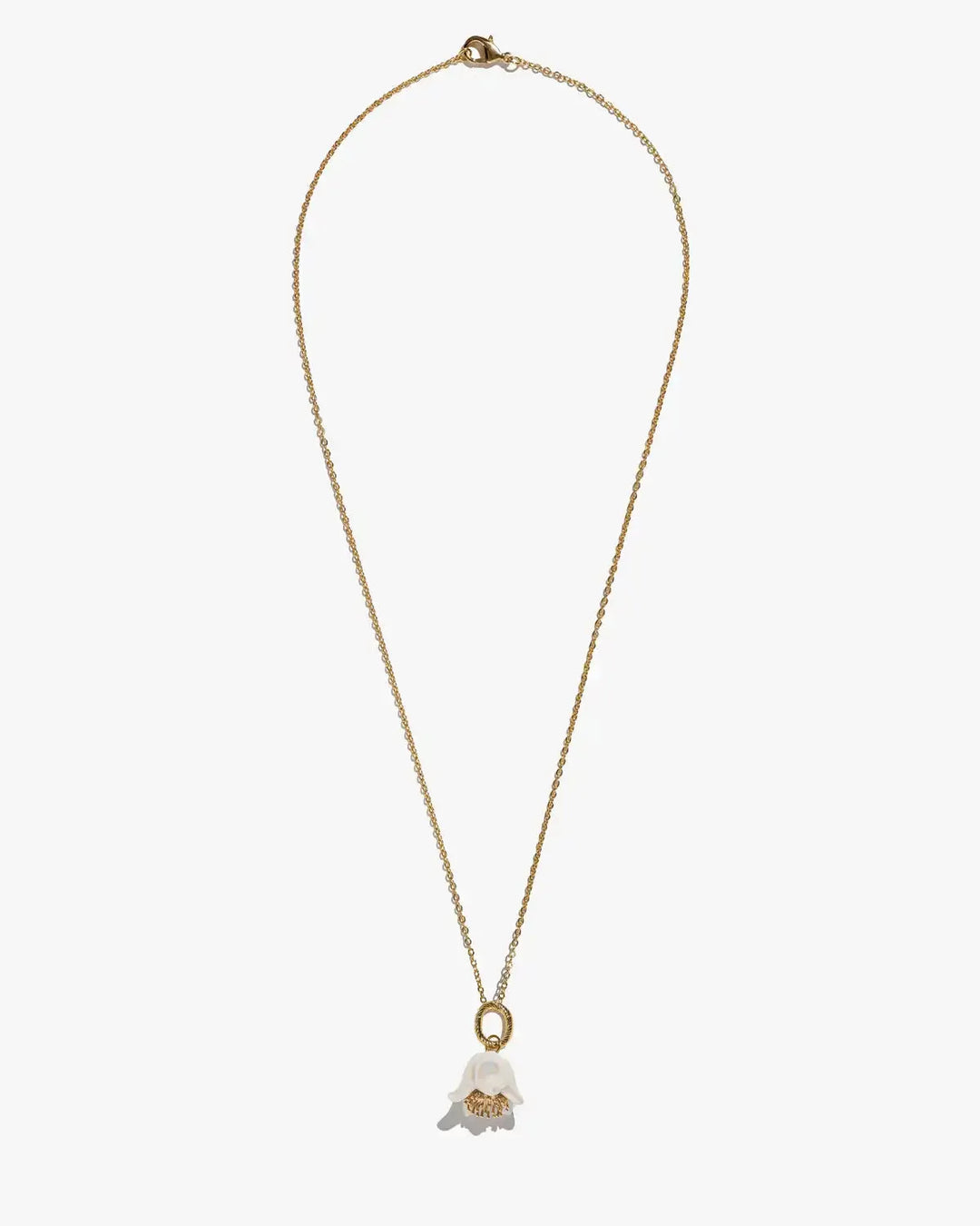 Polysk Small White Bellflower Pendant