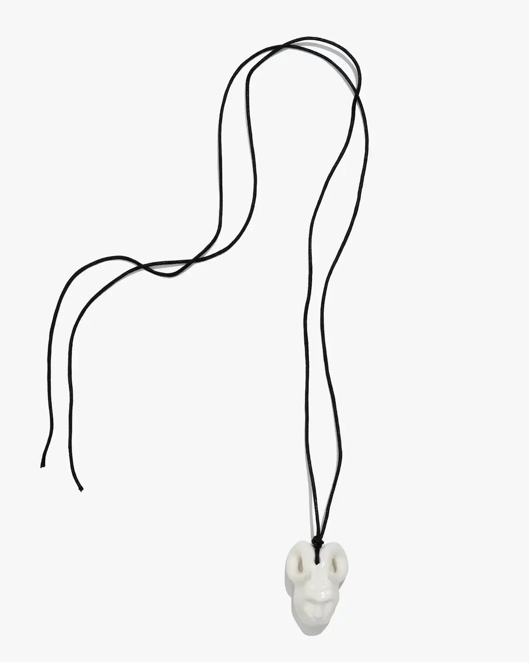 Pamfir Small White Mask Pendant