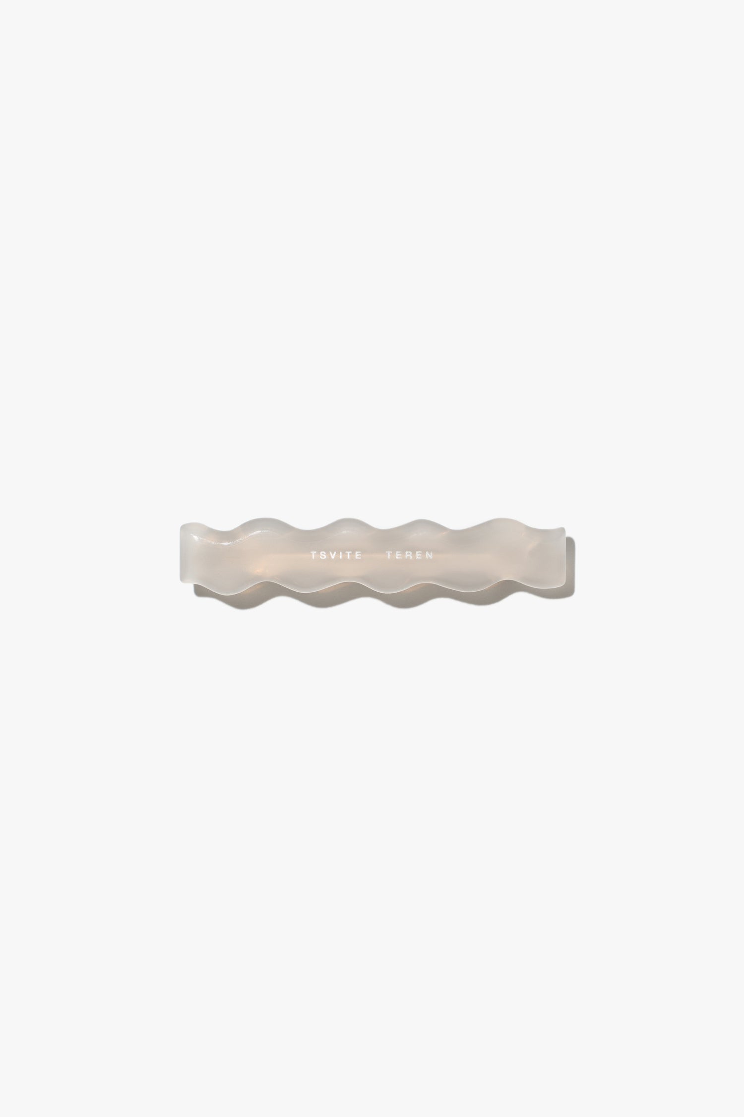 FLURRY mini hair clip in fog color