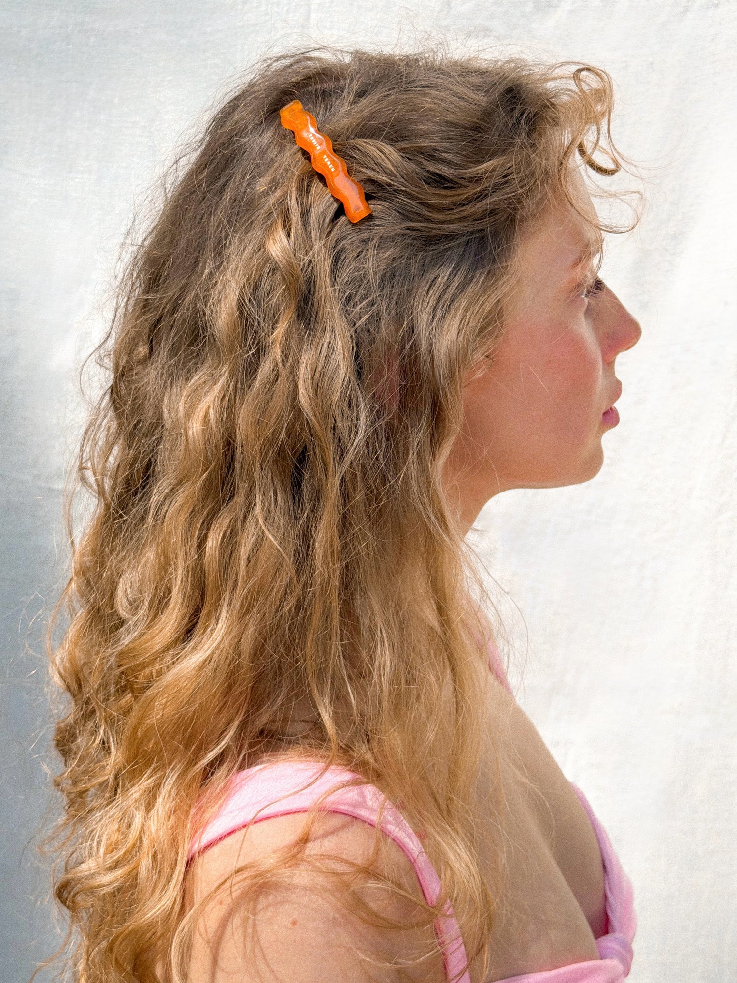 FLURRY mini hair clip in sunset color