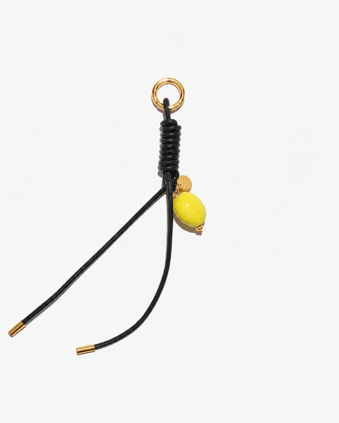 RESORT keychain Lemon, gold findings