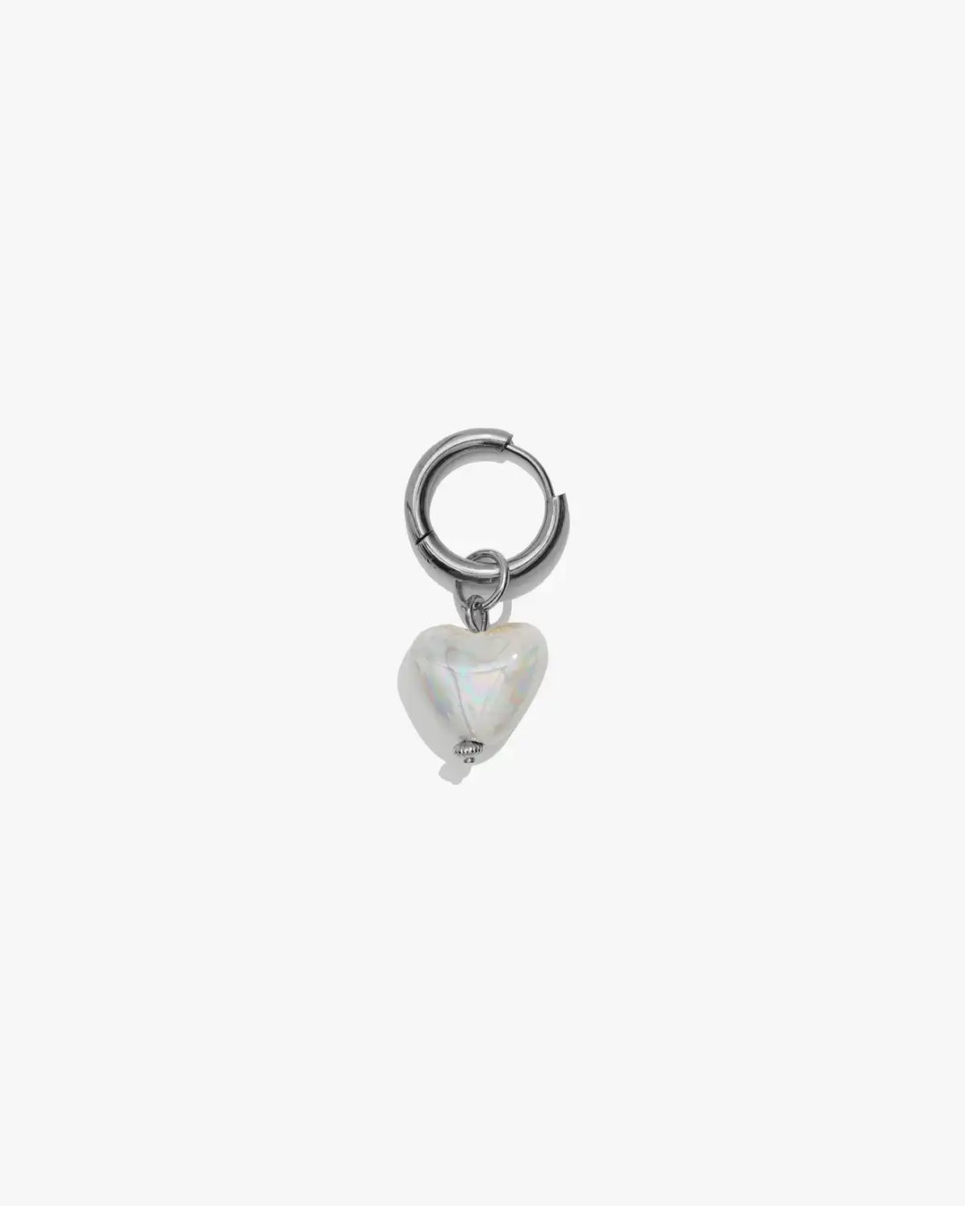 Skarb Small Lustre-Coated Heart Single Earring
