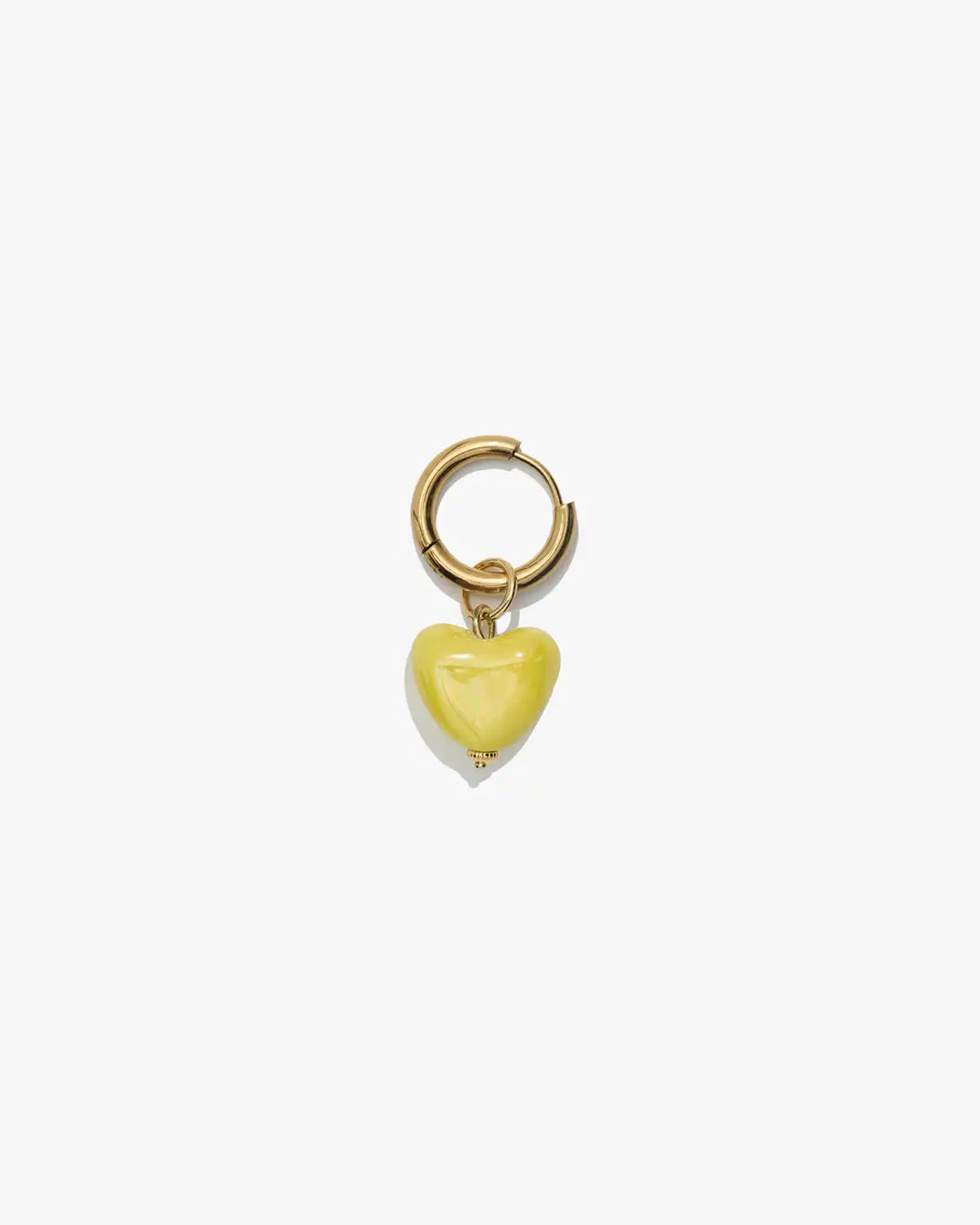 SKARB single earring with a small yellow heart