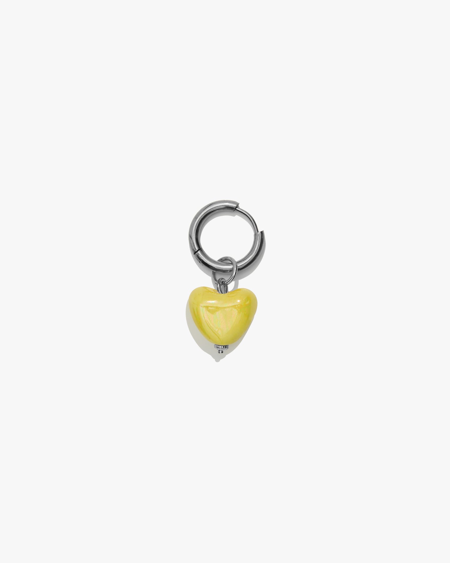 SKARB single earring with a small yellow heart