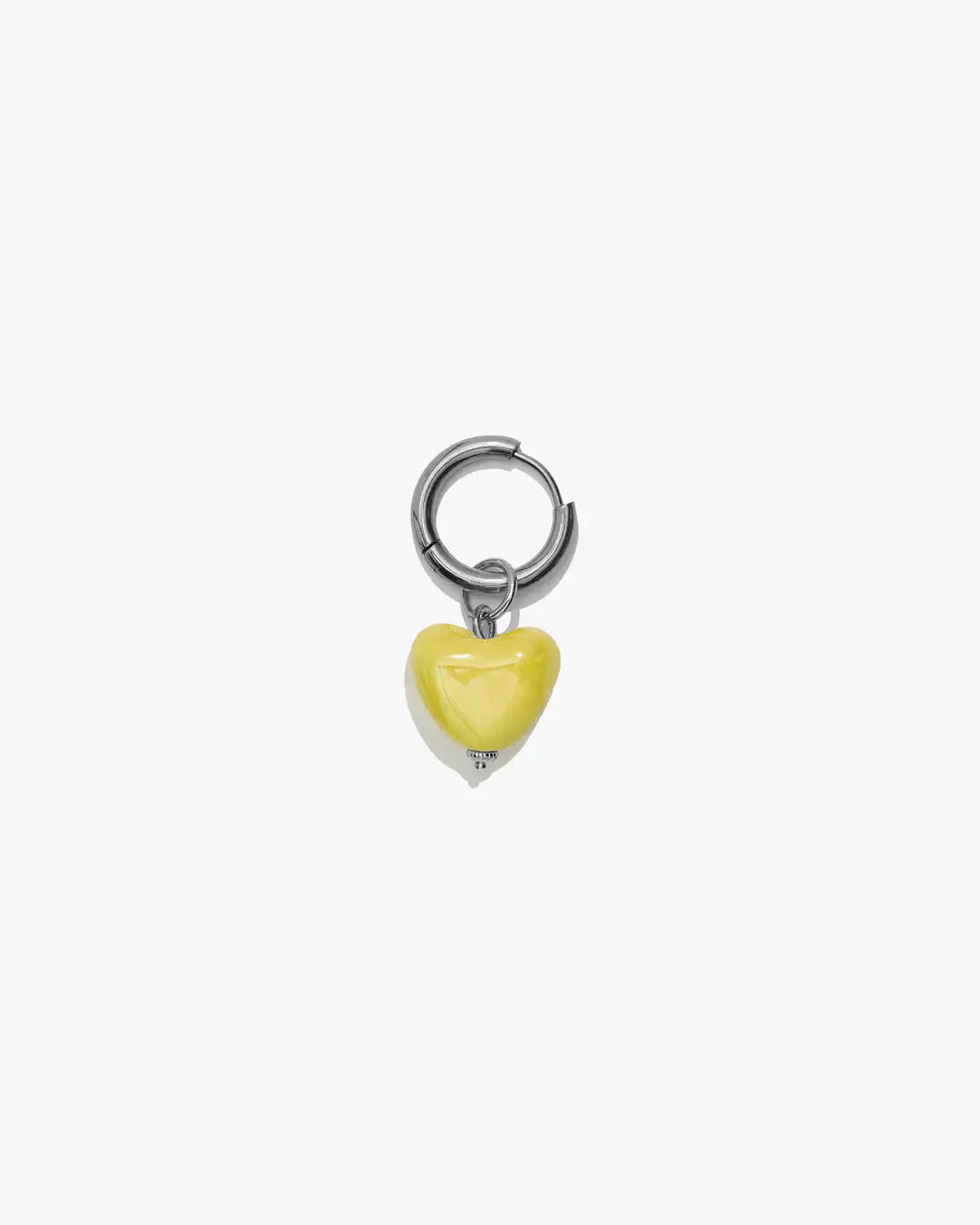 SKARB single earring with a small yellow heart