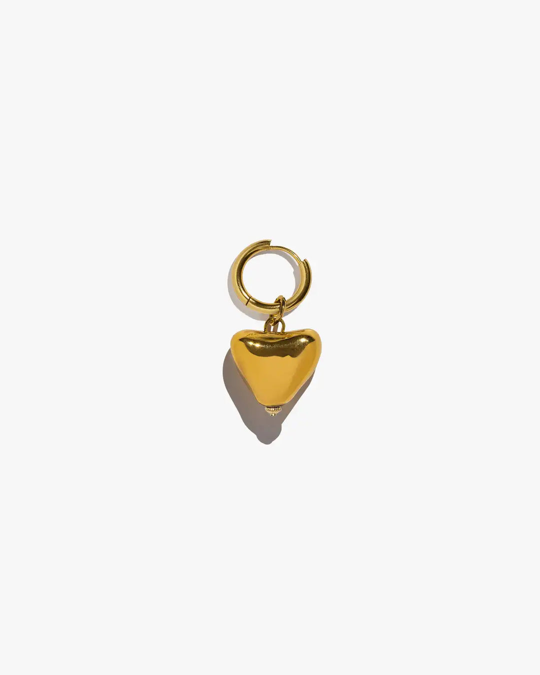 Skarb Gold-Coated Heart Single Earring