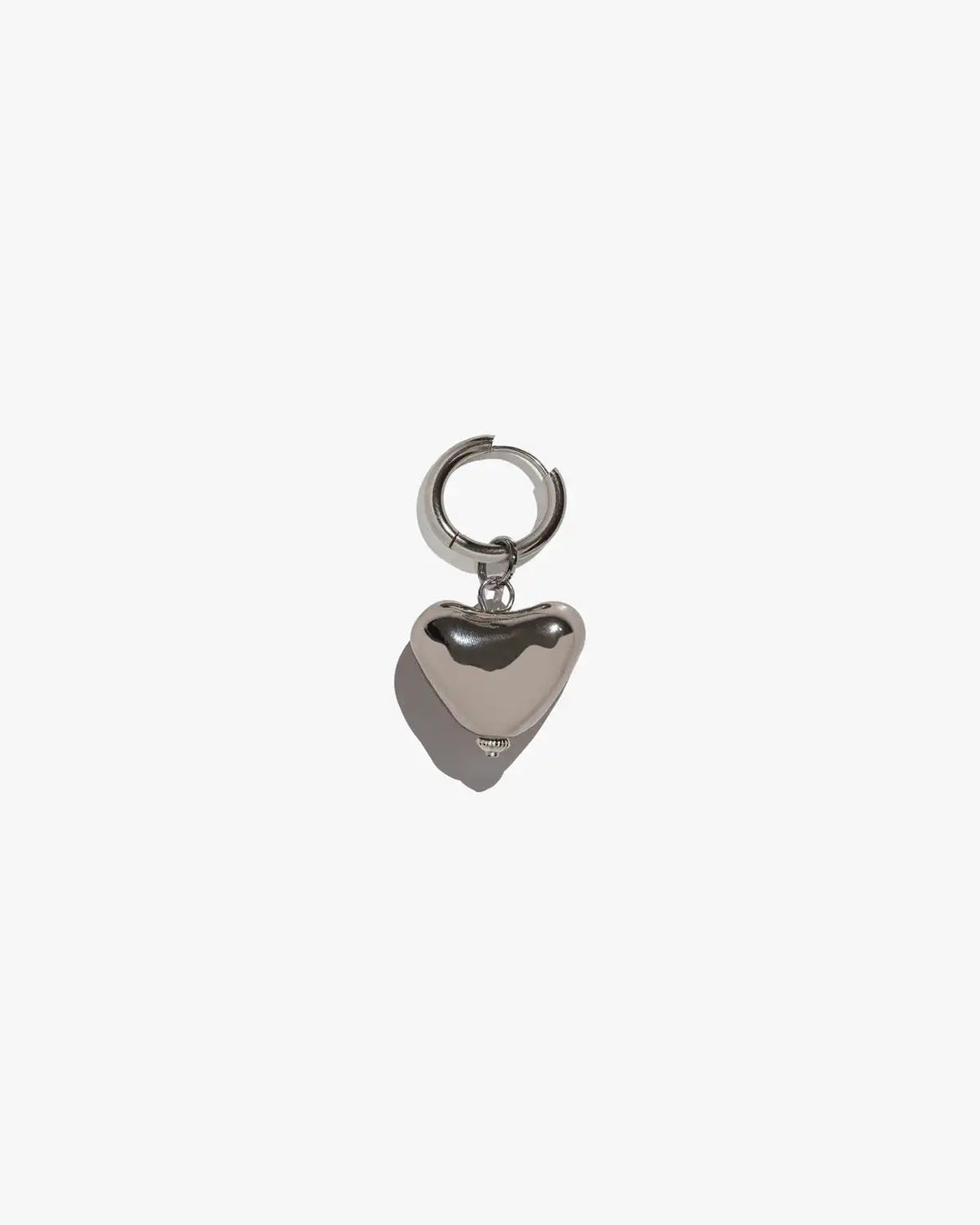 SKARB single earring with platinum heart