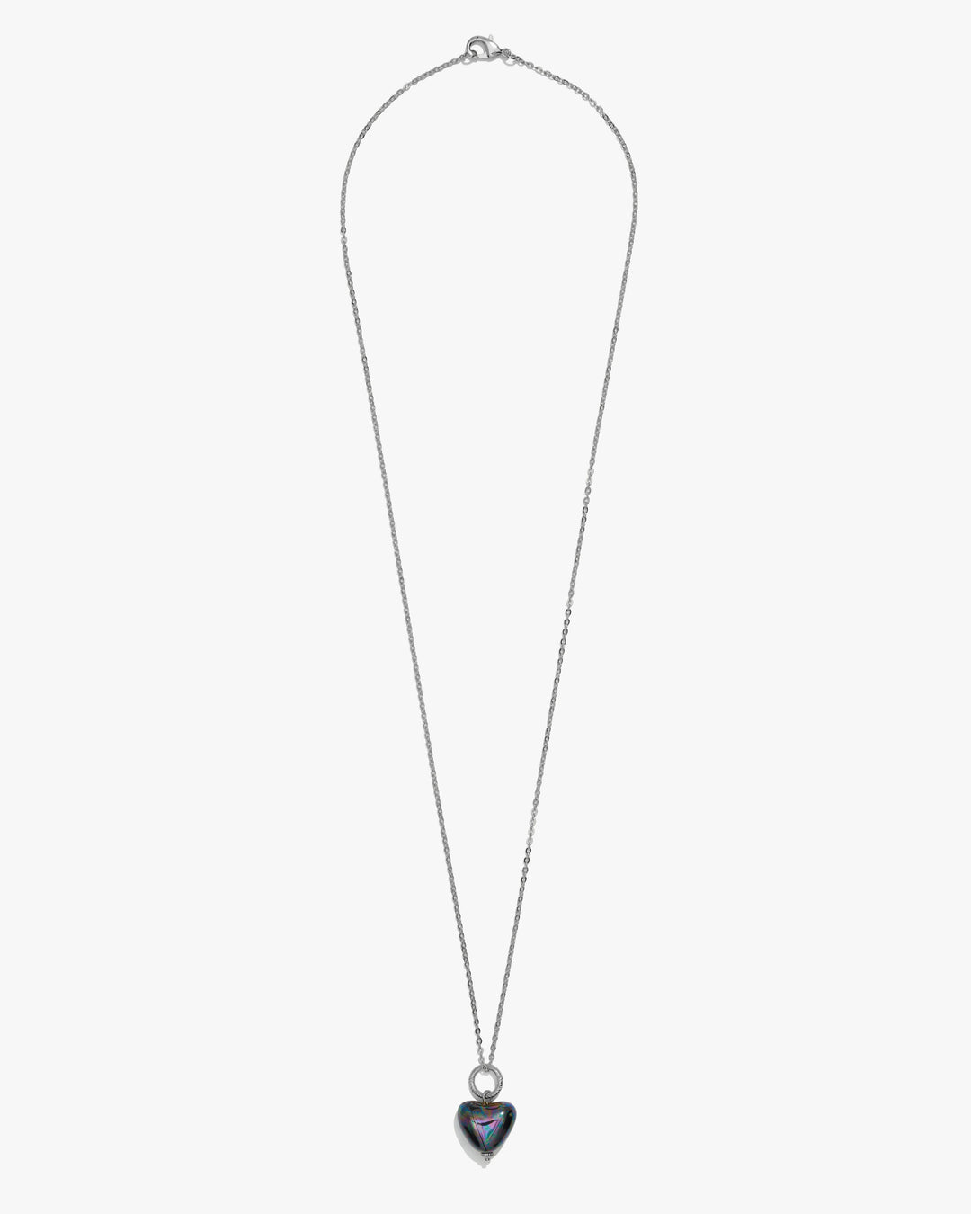 SKARB pendant with a small black heart on a chain