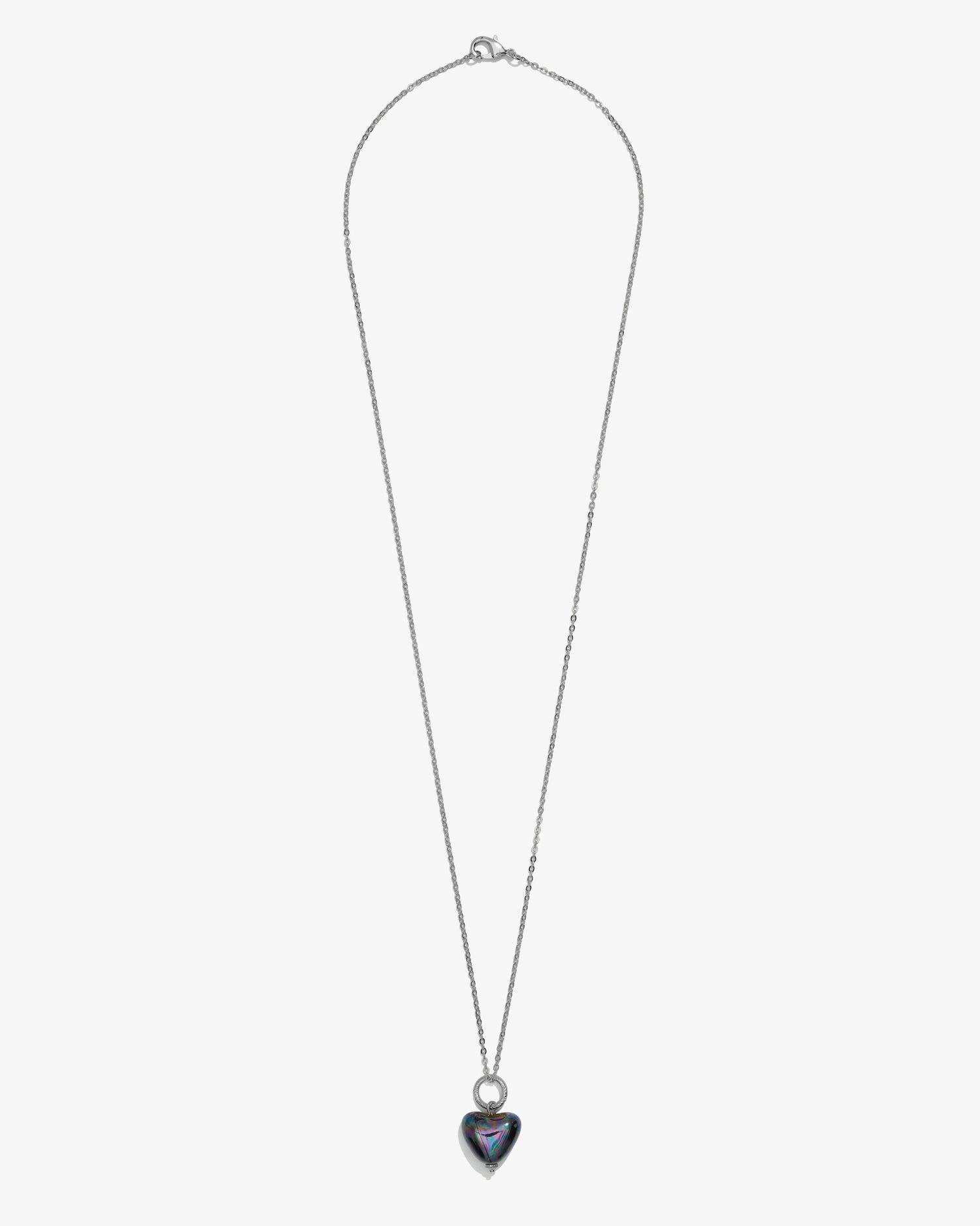 SKARB pendant with a small black heart on a chain