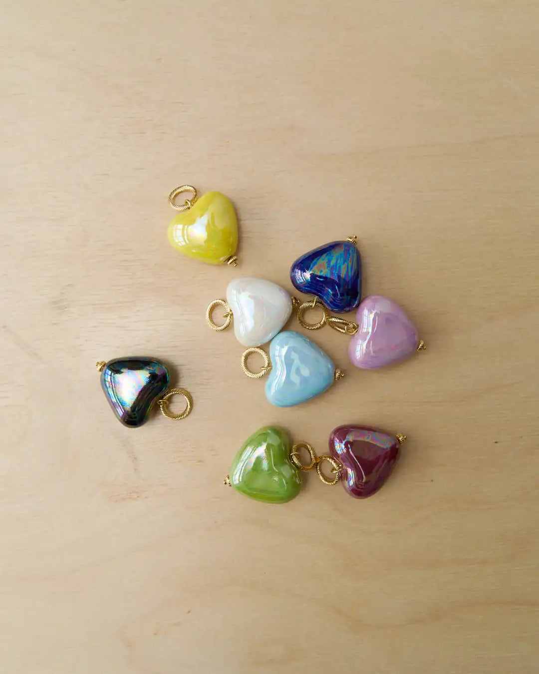 SKARB pendant with a blue heart on a chain