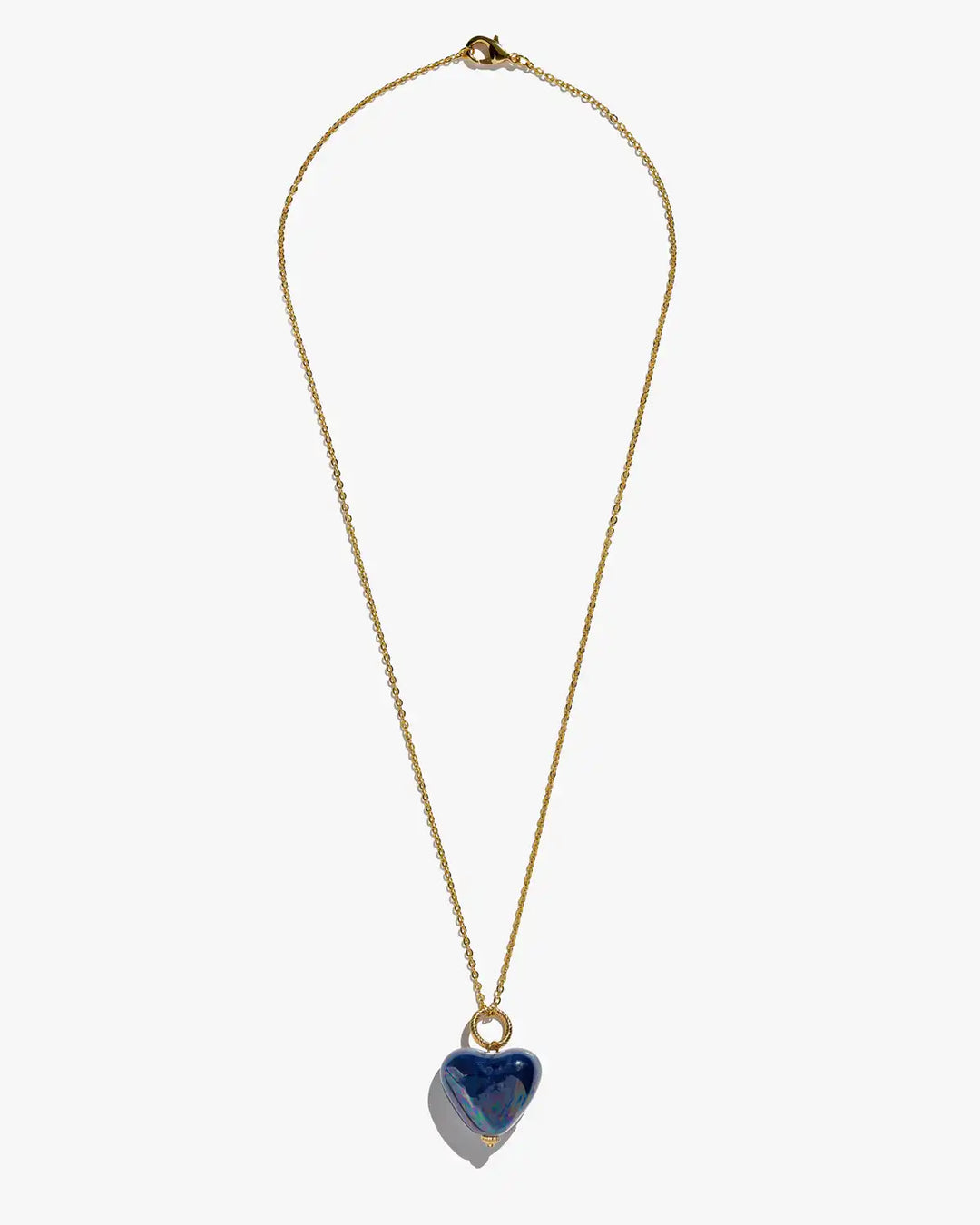 SKARB pendant with a blue heart on a chain