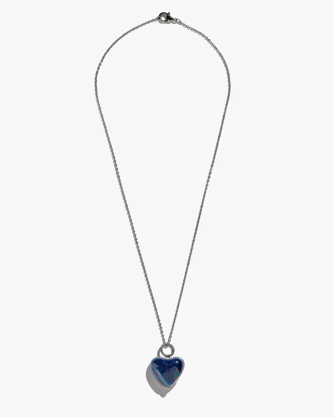 SKARB pendant with a blue heart on a chain