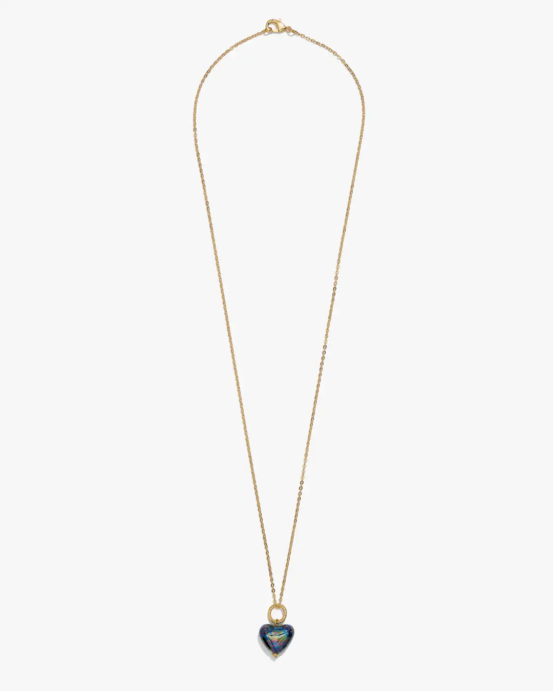 SKARB pendant with a small blue heart on a chain