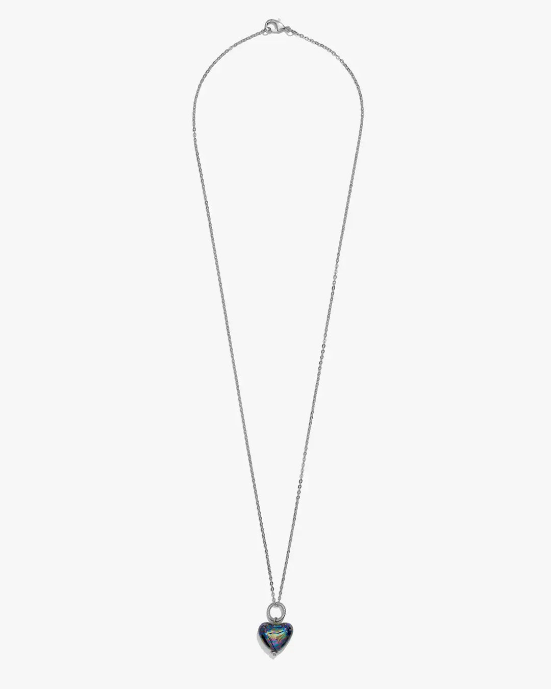 SKARB pendant with a small blue heart on a chain