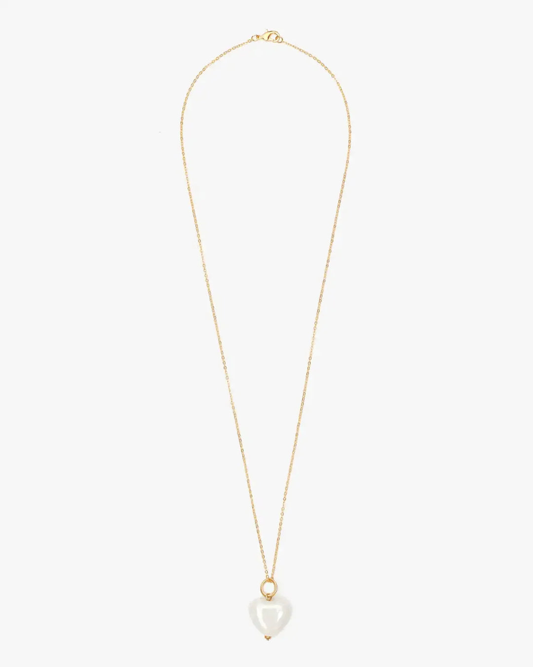 SKARB pendant with a white heart on a chain