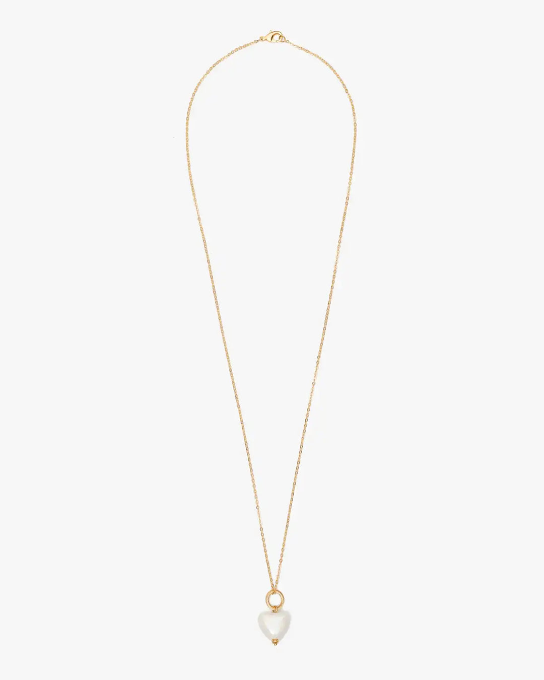 SKARB pendant with a small white heart on a chain