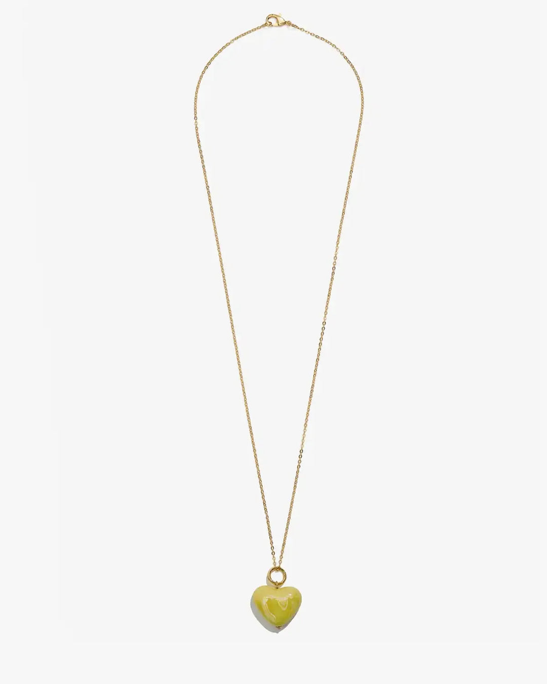 SKARB pendant with a yellow heart on a chain