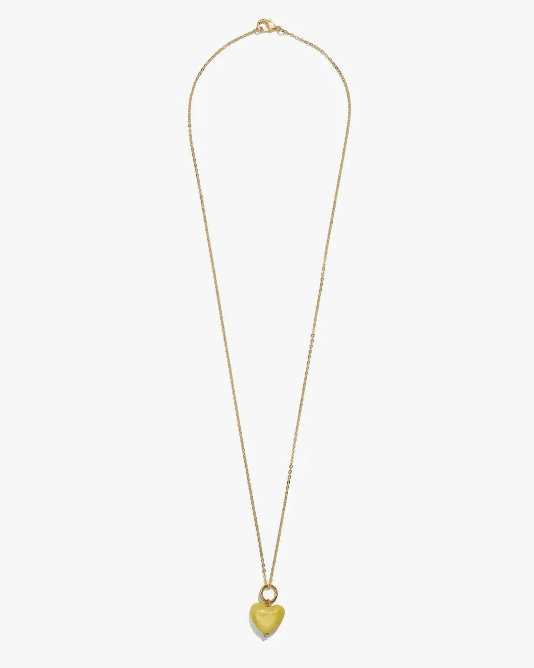 SKARB pendant with a small yellow heart on a chain