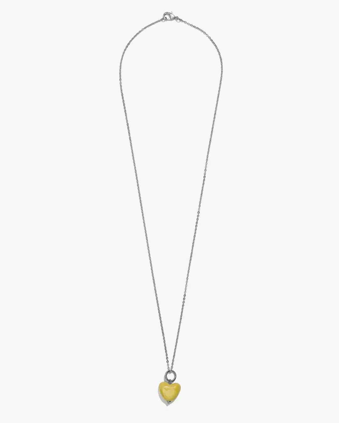 SKARB pendant with a small yellow heart on a chain