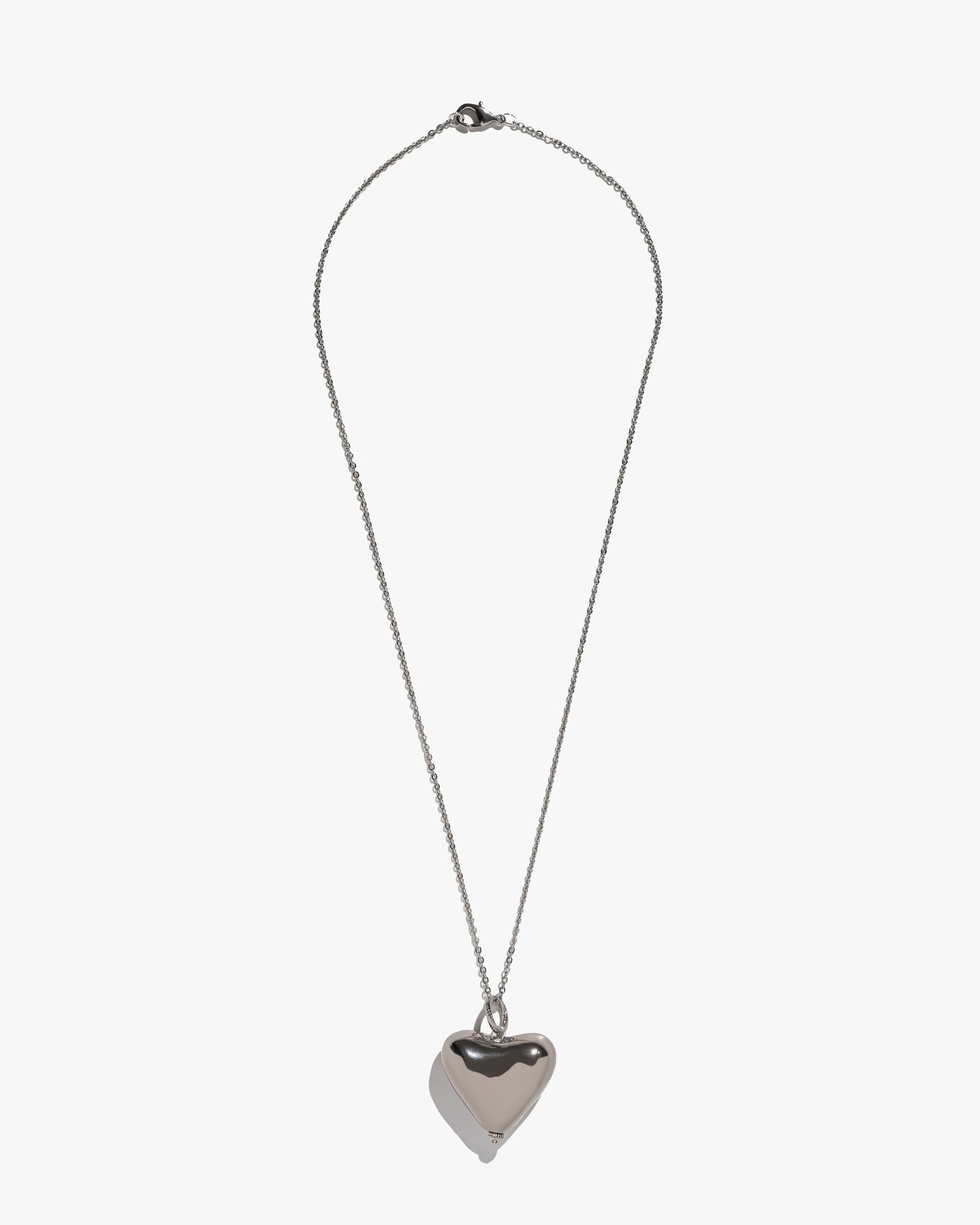 Skarb Platinum-Coated Heart Pendant