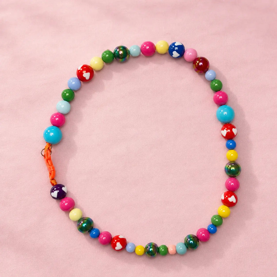 FIZZY couloured dog necklace