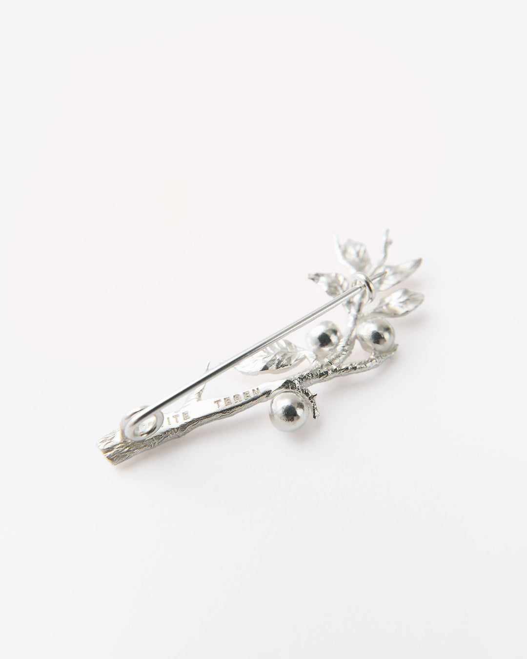Vita Blackthorn Branch Silver Brooch 