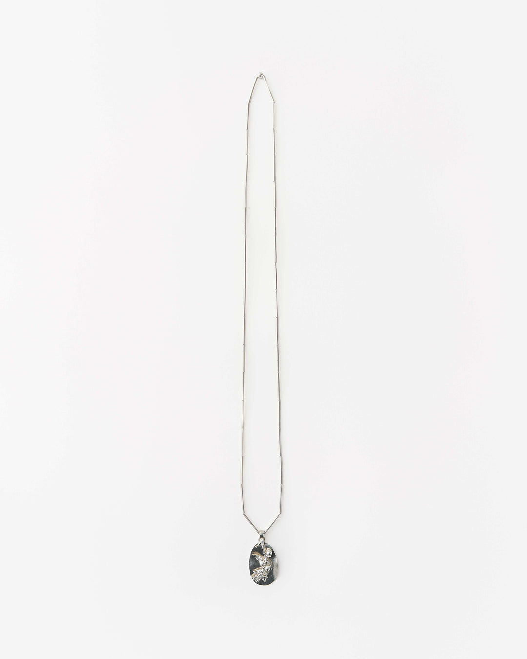 Vita Silver Pendant with a Blackthorn Branch