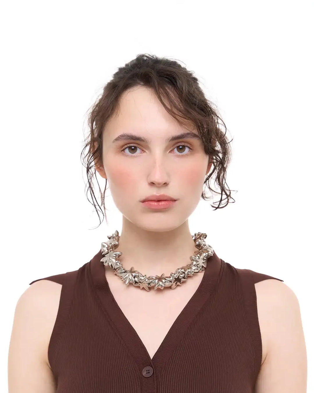 Drimota Necklace with Platinum-Coated Stars