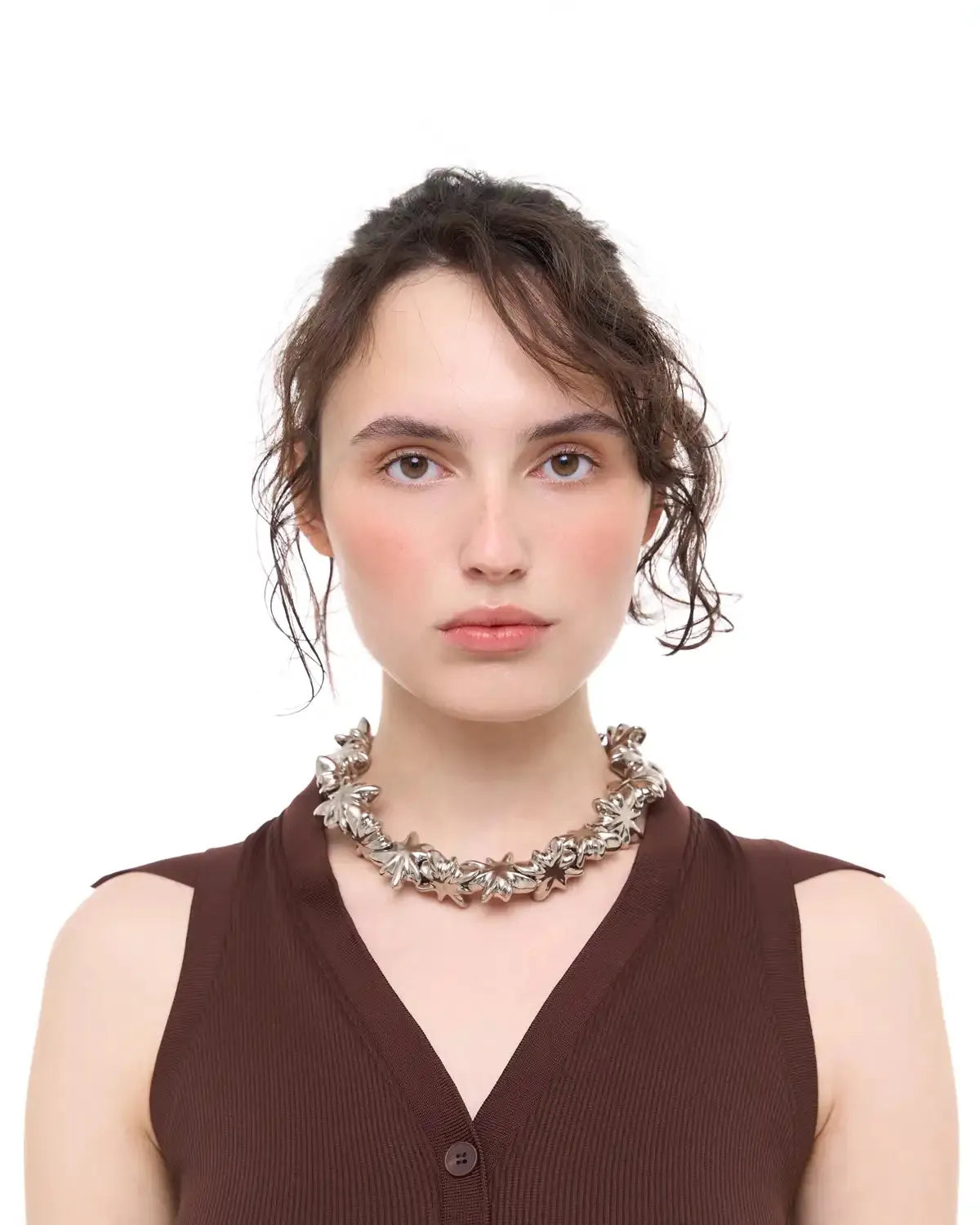 Drimota Necklace with Platinum-Coated Stars