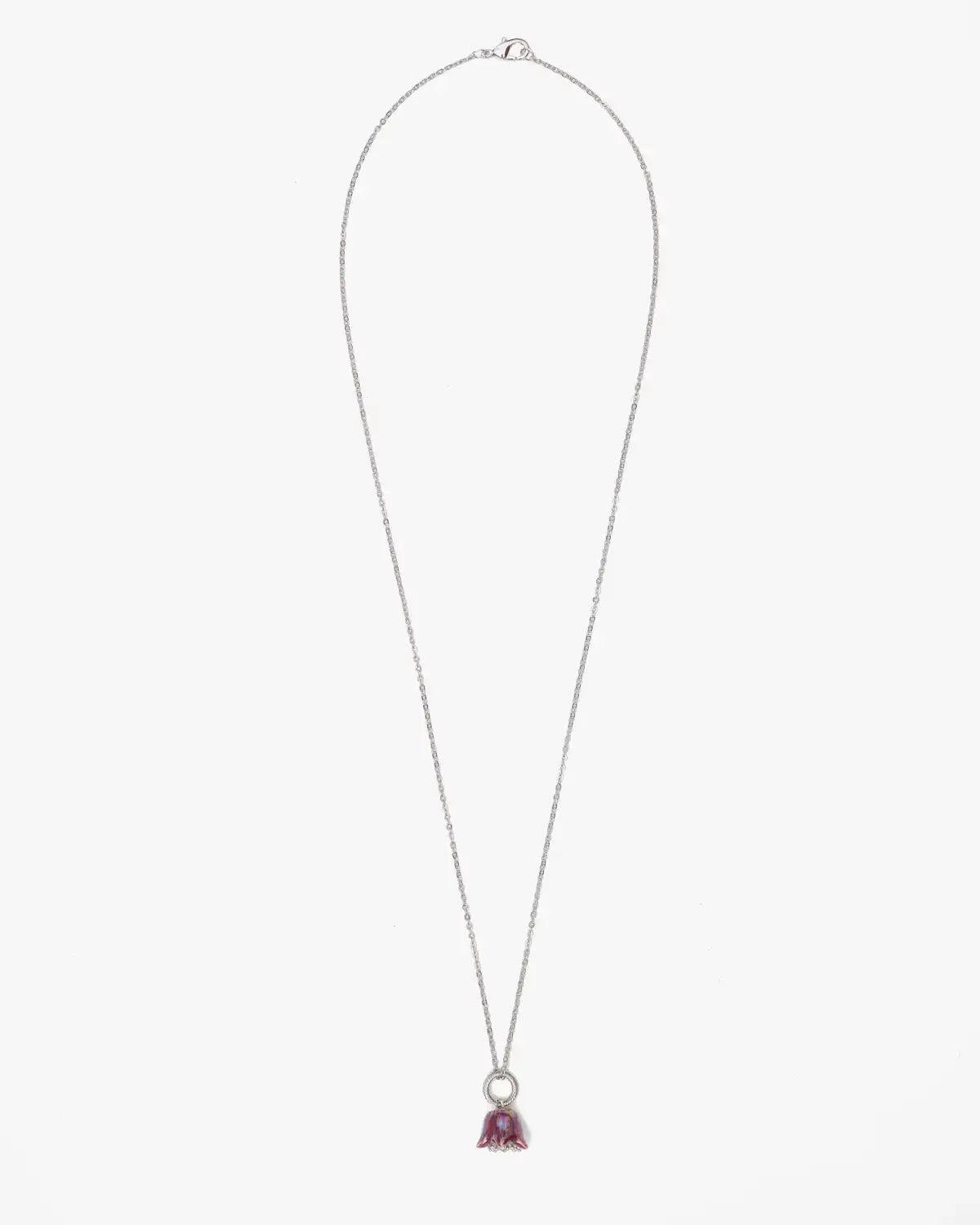 Polysk Small Burgundy Bellflower Pendant