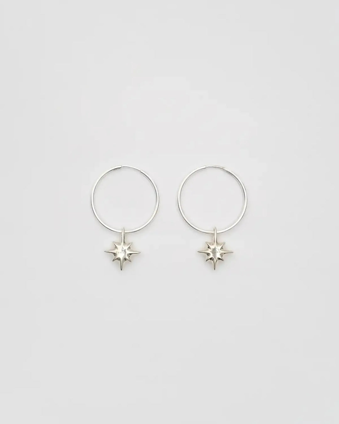 Drimota Earrings in Silver Stars Shape