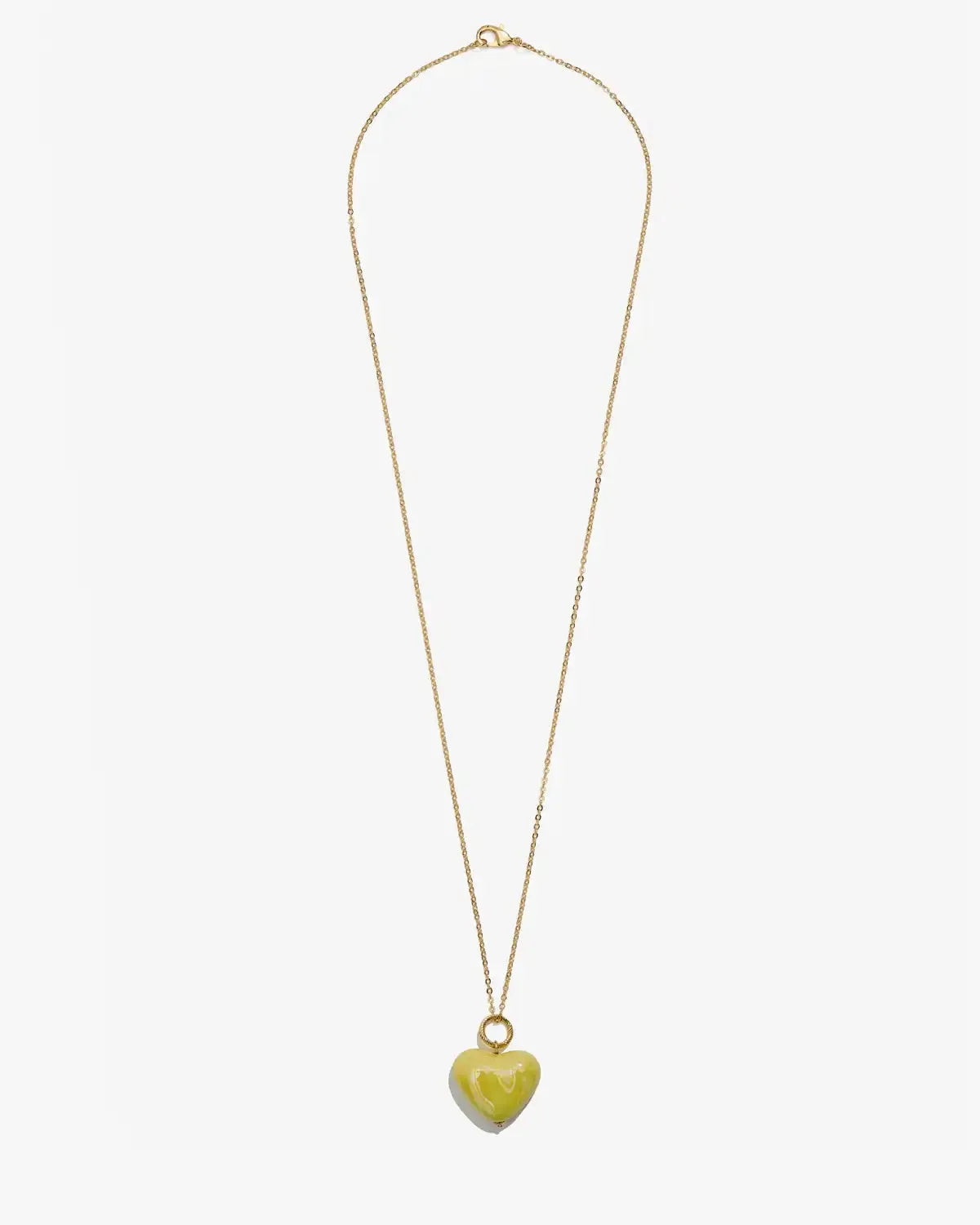 SKARB pendant with a yellow heart on a chain