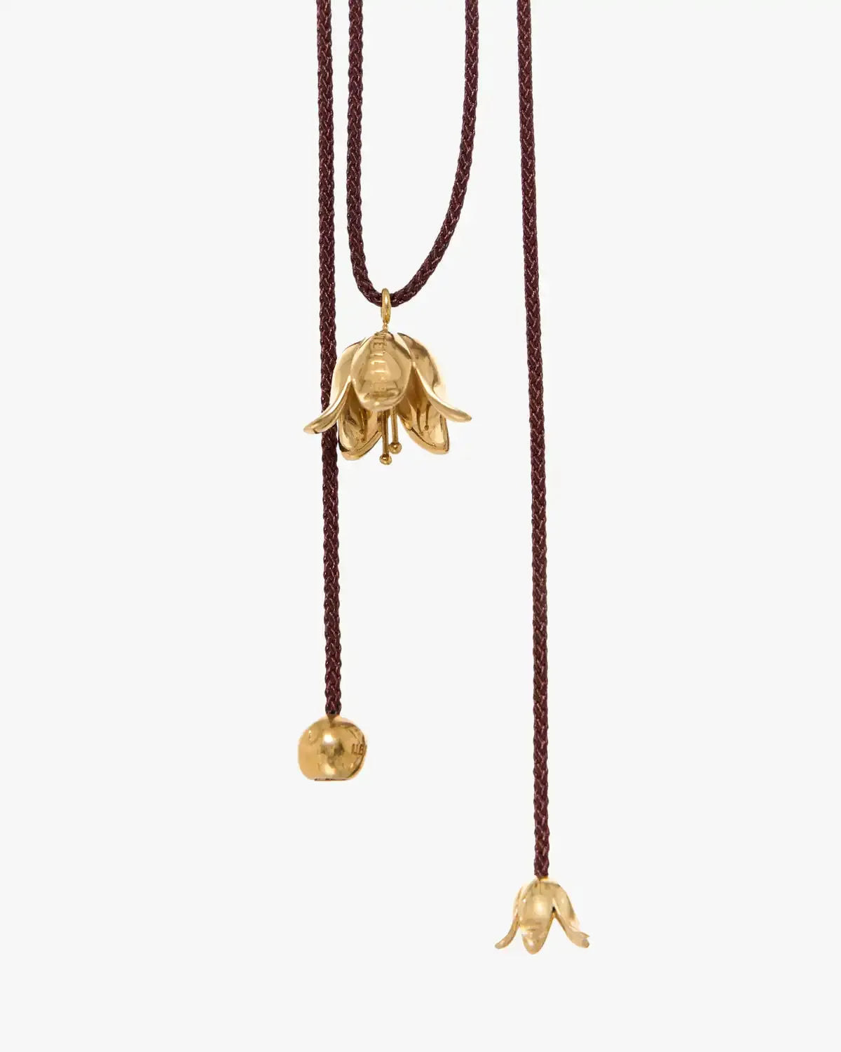 Era Necklace with Gold-Plated Silver Bellflower