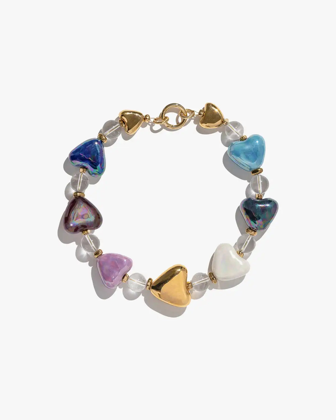 Skarb Necklace with Rock Crystal and Hearts