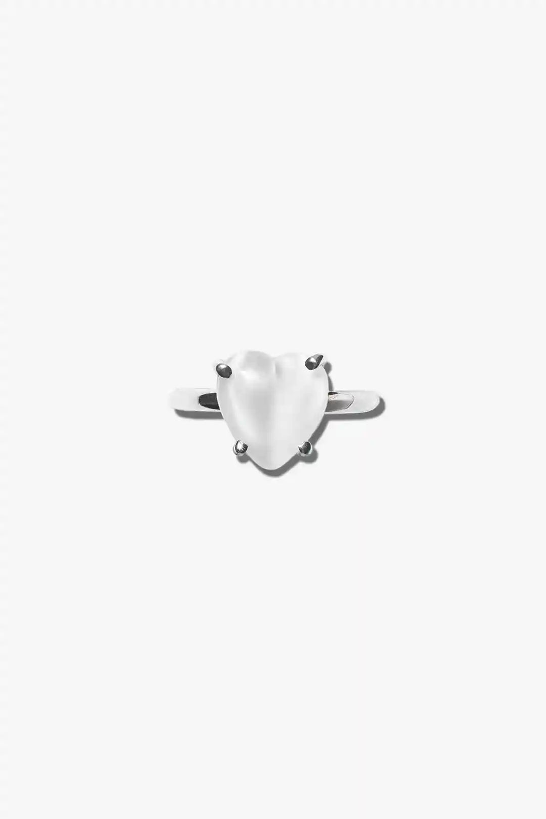 CRUSH ring in white color