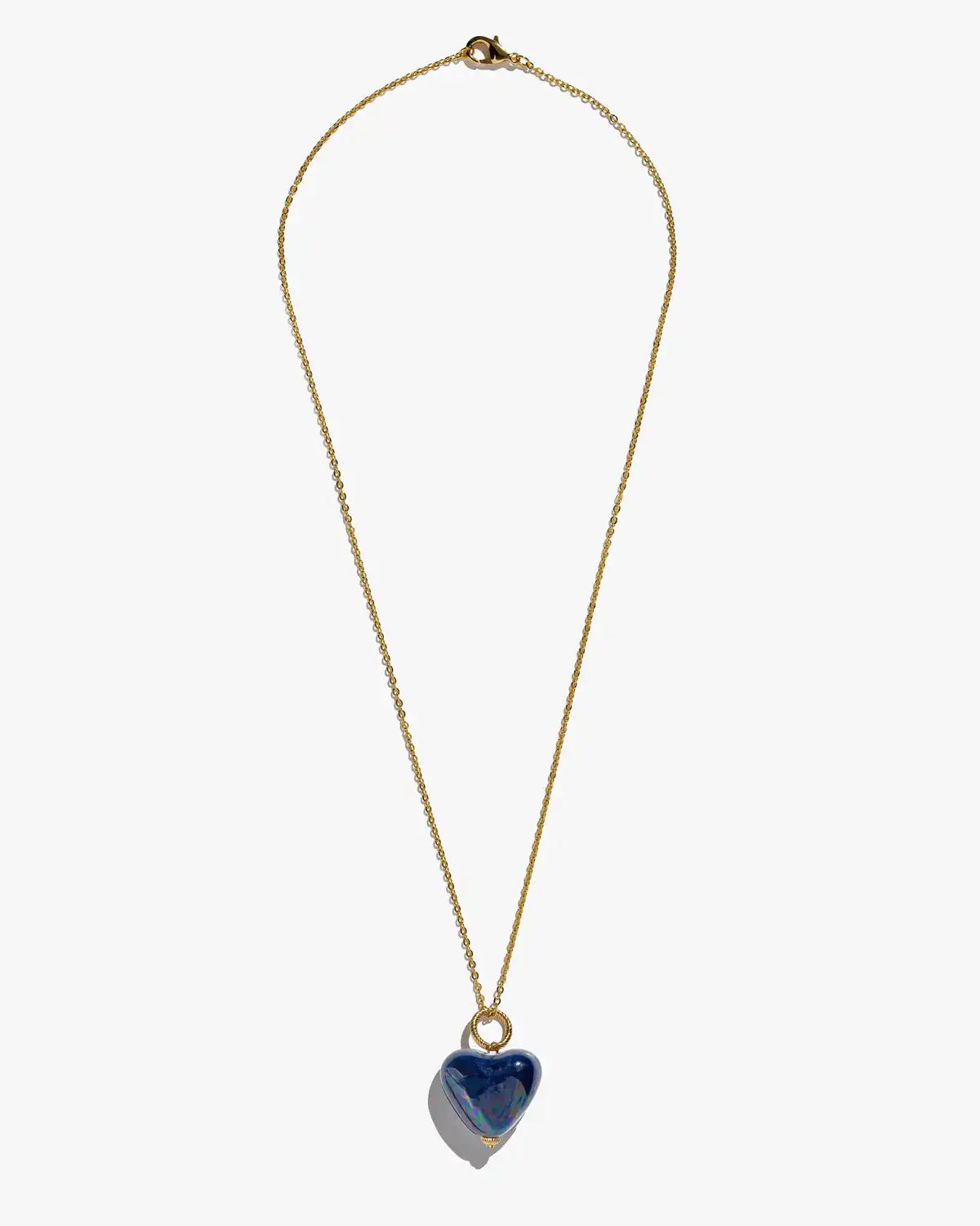 SKARB pendant with a blue heart on a chain