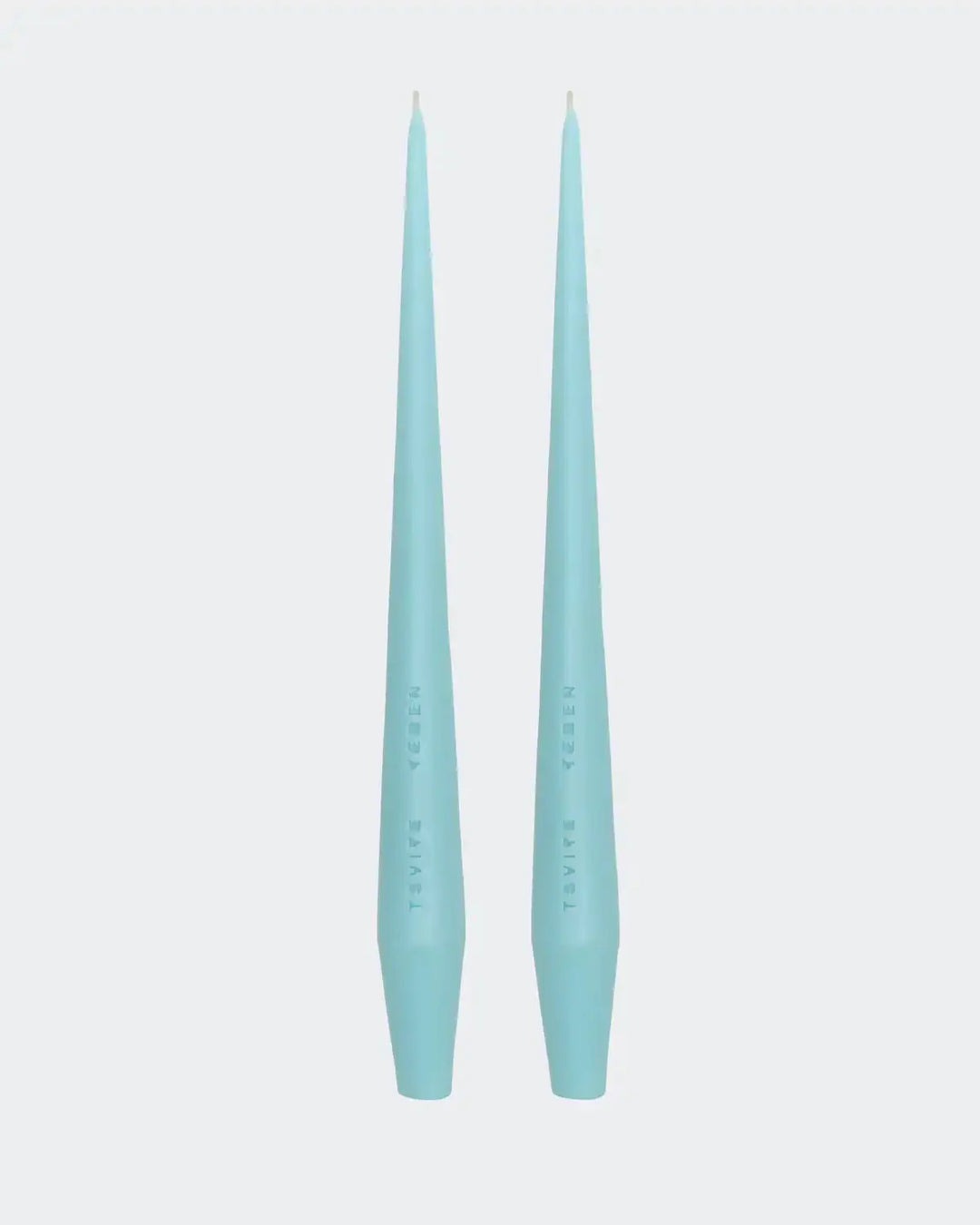 6.674 Set of Two Blue Beeswax Candles