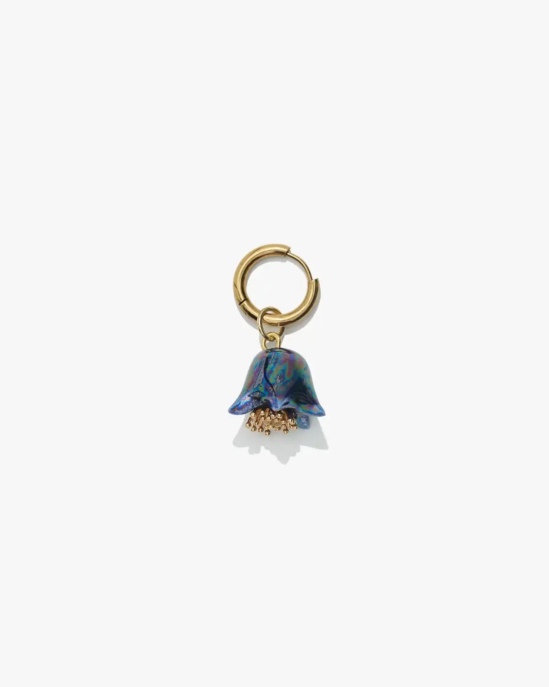 Polysk Small Bellflower Blue Single Earring